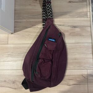 Kavu Backpack - Burgundy and Black